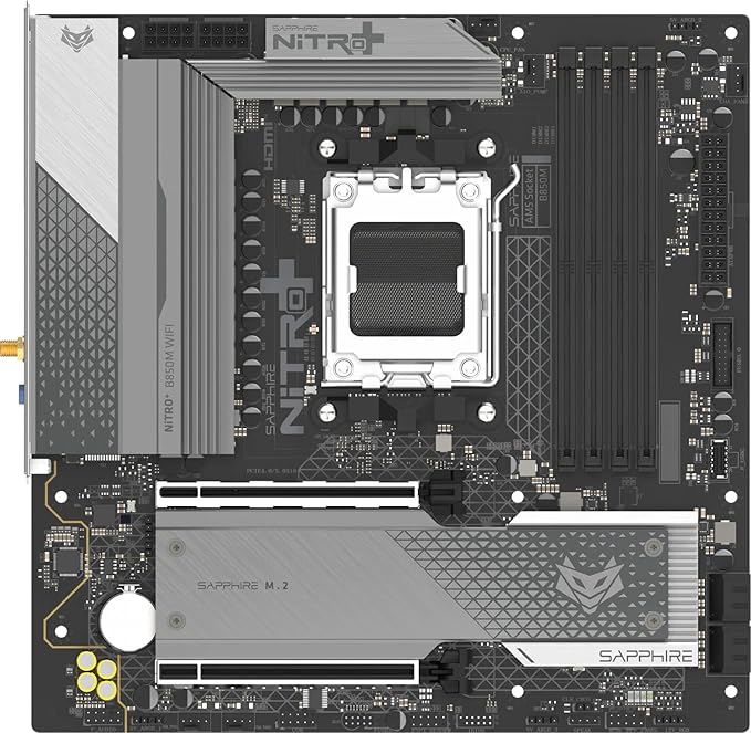 SAPPHIRE ANAKART AMD AM5 MATX NITRO+ B850M WIFI 52123-01-40G