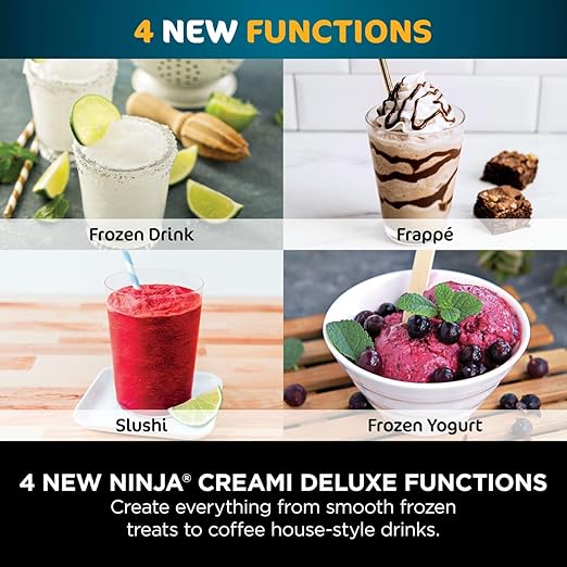 Ninja CREAMi Deluxe 10-in-1 Dondurma ve Frozen Makinesi NC502EU