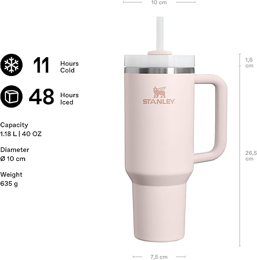 Stanley Quencher Pipetli Termos Bardak, 1.18 L