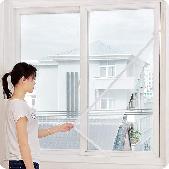 Orret Home Tül Pencere Sinekliği,Cırtlı Cam Ve Pimapen İçin Böcek Ve Sinek Engelleyici Tül Sineklik (130x150 Cm)