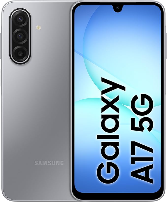Samsung Galaxy A17 5G, Android Akıllı Telefon, 8GB RAM, 256GB Hafıza, Gri, Büyük Ekran, 50MP OIS Kamera (Samsung Türkiye Garantili)