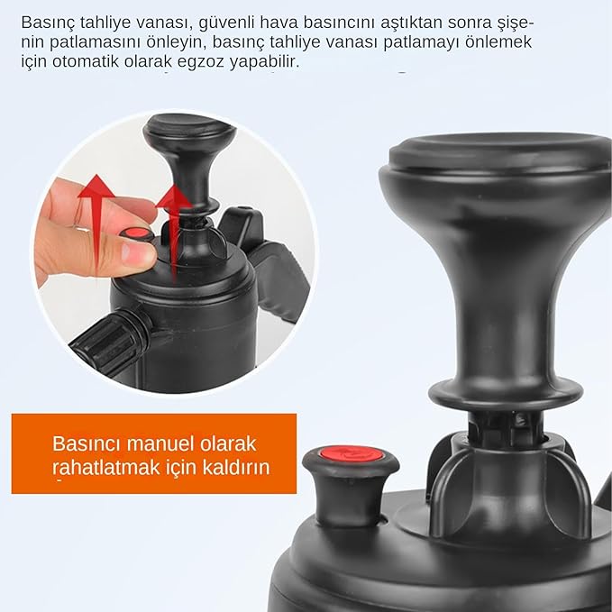 Köpük Pompası Püskürtücü, Pompa Püskürtücü | 2L El Pompası Köpürtücü Köpük Püskürtücü - İki Nozul Seçenekli Araba Yıkama Püskürtme Şişesi, Araba Yıkama için Büyük Kapasiteli Pompa Püskürtücü