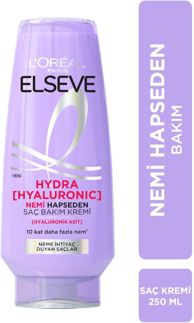 L'Oreal Paris Elseve Hydra [Hyaluronic] Nemi Hapseden Saç Bakım Kremi 250ml