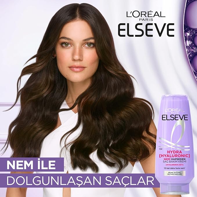 L'Oreal Paris Elseve Hydra [Hyaluronic] Nemi Hapseden Saç Bakım Kremi 250ml