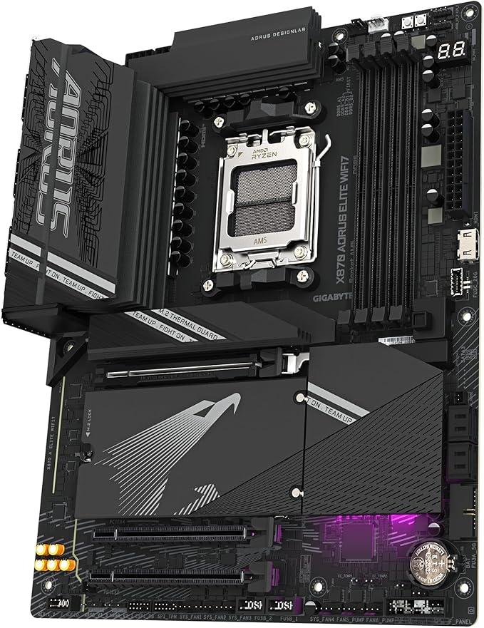 GIGABYTE ANAKART AMD AM5 ATX X870 AORUS ELITE WIFI7