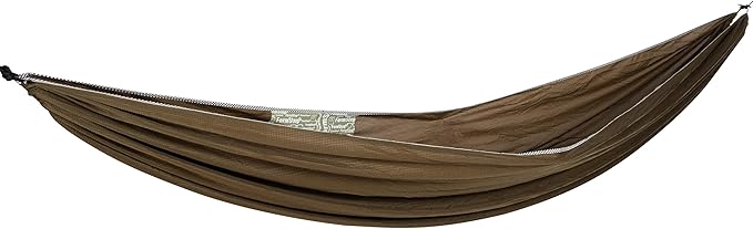 Premium Hamak - %100 Polyester Kaliteli Kumaş, Birinci Sınıf Kamp, Taşınabilir, Nefes Alan Rahat, Dış Mekan, Ultra Hafif, Seyahat Hamağı (Haki)