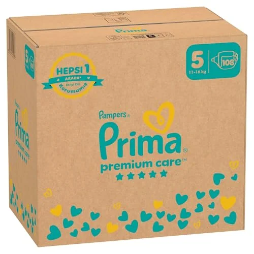 Prima Bebek Bezi Premium Care 5 Numara 108 Adet Aylık Fırsat Paketi