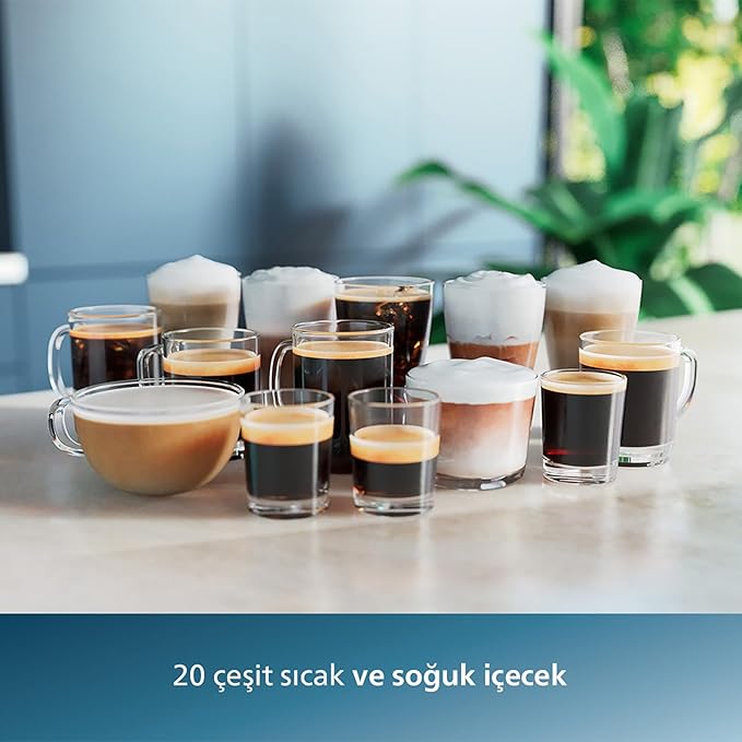 Philips 5500 Serisi LatteGo Tam Otomatik Espresso Makinesi (EP5547/90) ve Philips Espresso Makinesi Kahve Yağı Çözücü Tablet (CA6704/10)
